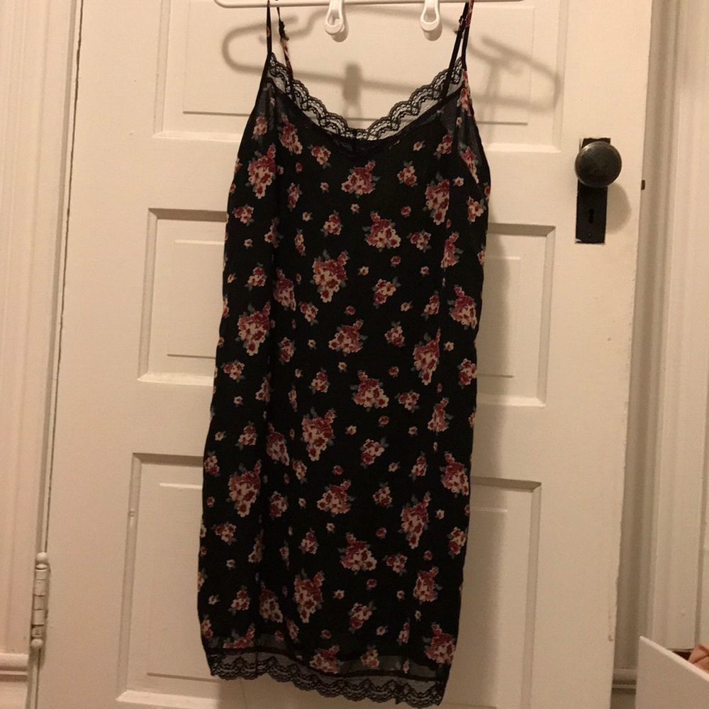 Lace cami shift dress
